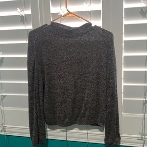 soft gray long sleeve sweater, XL